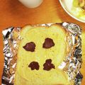 ダイエッターひさ子's cooksnap of when they made ピーナッツバター&チョコの幸せトースト.
