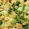 クックI1FJ57☆'s cooksnap of when they made 柔らかチンゲンサイの卵炒め.