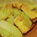ヨシヨッシー's cooksnap of when they made レンジ☆キャベツと油揚げのおひたし.