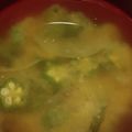 ヨシヨッシー's cooksnap of when they made 玉ねぎとオクラとわかめのほっこり味噌汁.