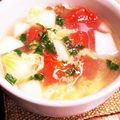 木漏れ日の台所's cooksnap of when they made プチトマトと卵のスープ♡.