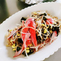 かわゆう1211's cooksnap of when they made もやしとわかめのオイマヨサラダっ酢☆.