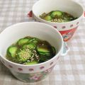 umemodoki's cooksnap of when they made 酸っぱいもずく酢に☆もずくのキュウリ和え.