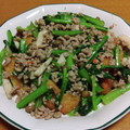 55才のおじさん's cooksnap of when they made 小松菜と厚揚げとひき肉の味噌炒め.
