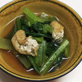 新妻あや's cooksnap of when they made 小松菜・油揚げの煮浸し・和食定番.