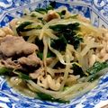 見習い台所戦士's cooksnap of when they made 簡単！美味しい！豚もやしにら炒め.