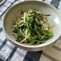 栗丸うさぎ's cooksnap of when they made もやしと春菊のナムル.