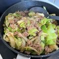 jyurinrin's cooksnap of when they made そぼろで回鍋肉風野菜炒め.