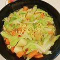 速めのパブロ's cooksnap of when they made サッポロ一番塩らーめんで、カレーラーメン.