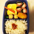 月のうさぎちゃま's cooksnap of when they made お弁当にベーコンのほうれん草&カニカマ巻.