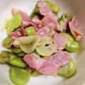 もにゃっこ's cooksnap of when they made そら豆とベーコンのガーリック炒め.