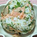 ゆけり３兄弟's cooksnap of when they made 焼鮭と大葉のごまたっぷりおにぎり.