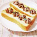 ふうはっちゃん's cooksnap of when they made ❁ホイップとスプレーチョコのトースト❁.