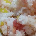 あゆたっくん's cooksnap of when they made タラコと沢庵のおにぎり♪.