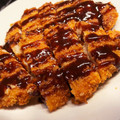 mochaモカちゃん's cooksnap of when they made 簡単！卵なし少ない油で衣サクサクとんかつ.