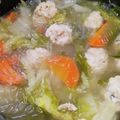 mipiちゃん's cooksnap of when they made うちの子が好きな春雨と鶏団子の中華スープ.