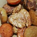 クックHBQ370☆'s cooksnap of when they made 大根人参豚ひれブロック炒め煮.
