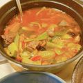 ysakY's cooksnap of when they made 牛スジの辛み鍋(カルビスープ).