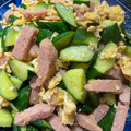 愛とココ's cooksnap of when they made スパムときゅうり玉子の中華風炒め.