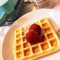 miiiko♡'s cooksnap of when they made サクッ♪ふわ～★アメリカンワッフル★☆★.