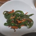 fu♪♪'s cooksnap of when they made 簡単＊時短＊ピーマンと人参のピリ辛塩炒め.