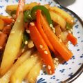か～ぽ☆'s cooksnap of when they made じゃがぴ〜人参の3色きんぴら【作り置き】.