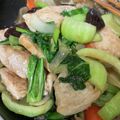 whitebear's cooksnap of when they made 鶏肉とチンゲン菜のオイスターソース炒め.