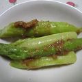 noco life's cooksnap of when they made ☆アスパラのごま味噌和え☆.