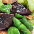 ｷｬｽｰ's cooksnap of when they made 椎茸とピーマンのガリバタオイ炒め.