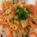 アロエもりもり's cooksnap of when they made 味付け１つ！卵と人参のごまドレ♪シリシリ.