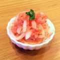 37kaori's cooksnap of when they made イカの刺身の明太子和え.