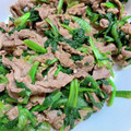 ☆hiroppy☆'s cooksnap of when they made 簡単！牛肉とほうれん草のオイスター炒め.