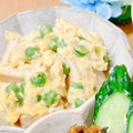 Milly♡'s cooksnap of when they made 優しい♪えんどう豆と高野豆腐の卵とじ.