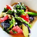 kinniko's cooksnap of when they made 茄子とトマトと大根おろしのサラダ.