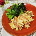 Laufen's cooksnap of when they made ✿カリカリ♫ポテトとベーコンのお焼き✿.