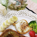 みっちゃん❇️68's cooksnap of when they made 朝食に♪お洒落目玉焼き.
