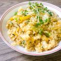♬ぶちこ♬'s cooksnap of when they made 【学校給食】小松菜入り★キムたくごはん.