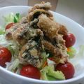 おんかめ's cooksnap of when they made ✿春野菜と鯵の唐揚げサラダ✿.