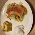 attuti's cooksnap of when they made 大人の給食☆鮭のチャンチャン焼き.