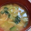 へそ曲がりクック's cooksnap of when they made 小松菜のお味噌汁.