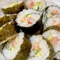 なっさん姫's cooksnap of when they made ラップでくるくる海苔巻(ツナかにかま).