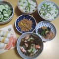 よちりん's cooksnap of when they made 市販のもずく酢できゅうりとカニカマ酢の物.
