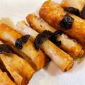 MizuhoBank's cooksnap of when they made 簡単おつまみ！明太子くるくる揚げ.