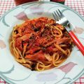 在宅勤務のおじさん's cooksnap of when they made 超簡単！トマトソースのワンポットパスタ.