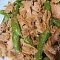 プリン・ピリミジン's cooksnap of when they made スナップエンドウと卵のオイマヨ豚肉炒め.
