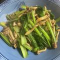 神威の糖質制限食堂's cooksnap of when they made 小松菜としめじのマヨ醤油炒め.