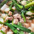 mai7206's cooksnap of when they made 豆腐じゃないよ！麻婆大根！しかも塩！.