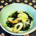 龍青空ママ's cooksnap of when they made 長ネギの消費に☆ちくわとわかめとの炒め物.