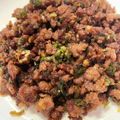 TOMOまる◉U◉'s cooksnap of when they made オニギリの具☆肉味噌.