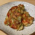 クックE0M4EL☆'s cooksnap of when they made 新玉と鶏肉の落とし焼き.